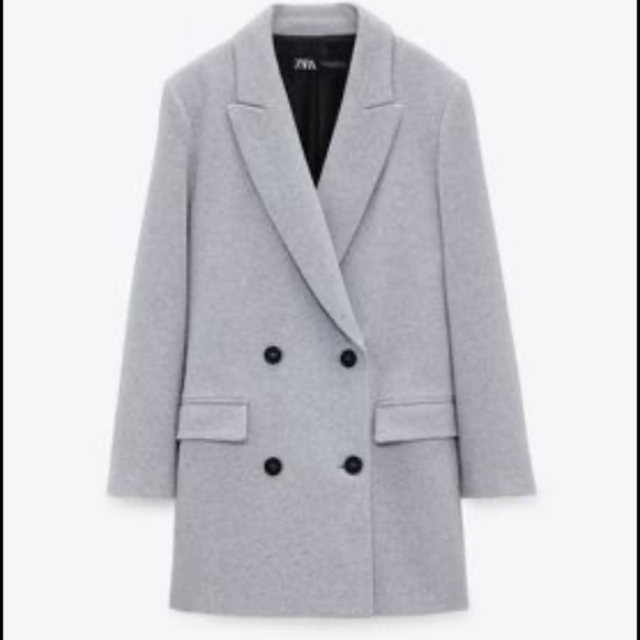 Zara Double Breasted Blazer/Coat - Picture 1 of 6